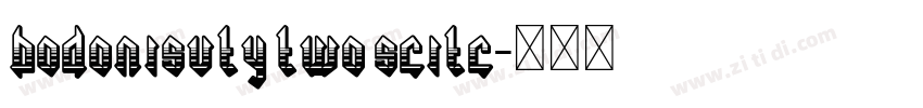 bodonisvty two scitc字体转换